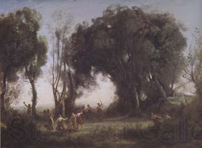 Jean Baptiste Camille  Corot Une matinee (mk11) Spain oil painting art